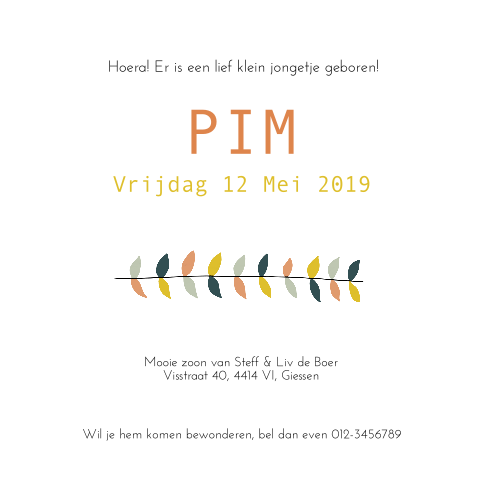 Kaart binnenkant