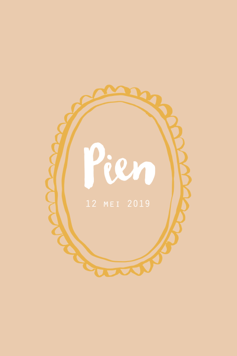 Geboortekaartje Pien
