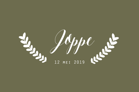 Geboortekaartje Joppe