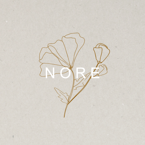 Geboortekaartje lijn tekening Bloem