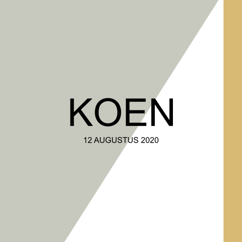 Geboortekaartje grafische vormen
