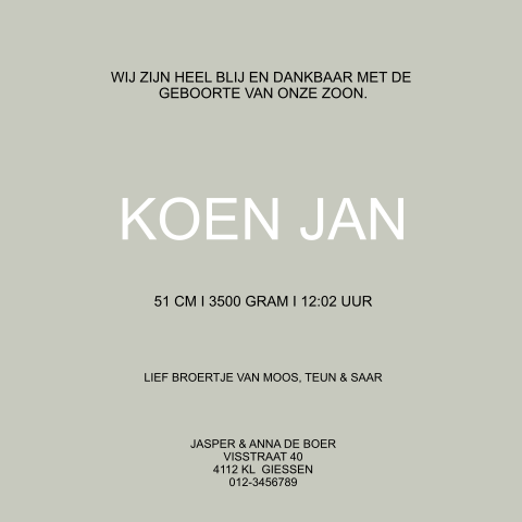 Kaart binnenkant