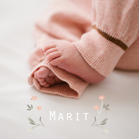 Geboortekaartje Marit
