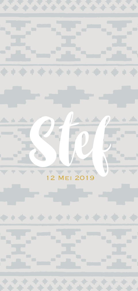 Geboortekaartje Bohemian