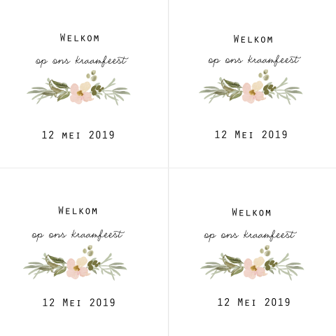 Vierkante labels