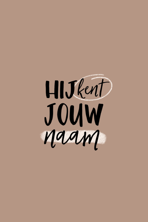 christelijke poster feest van licht 2022 hij kent jouw naam