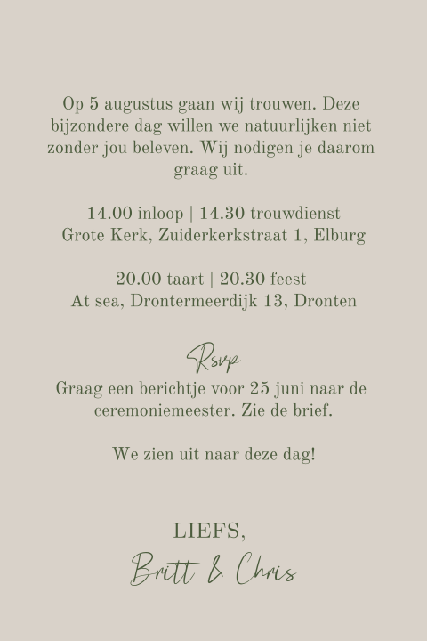 Kaart binnenkant