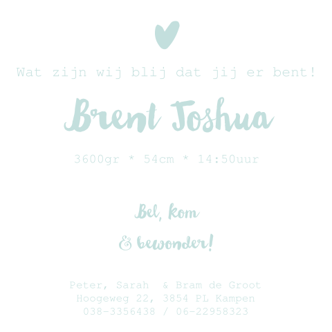 Kaart binnenkant