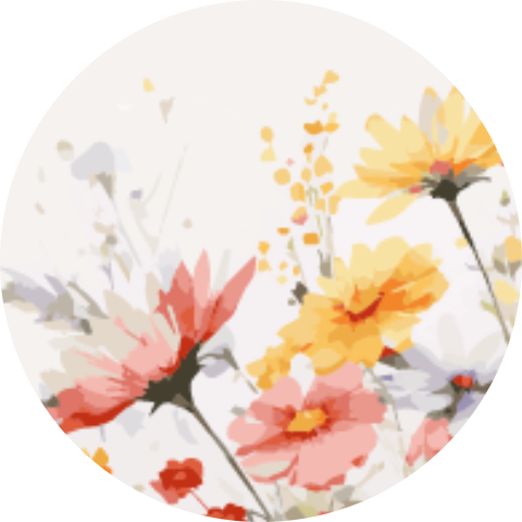 Sluitstickers geboortekaartje vrolijke bloemen