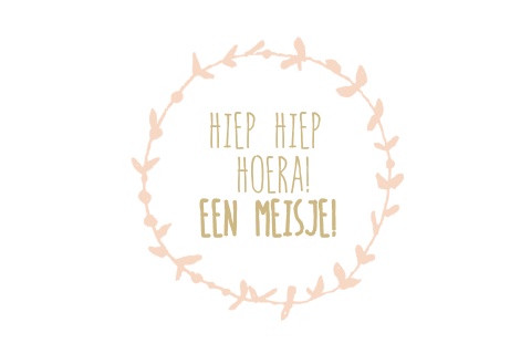 Lief felicitatie kaartje voor een meisje