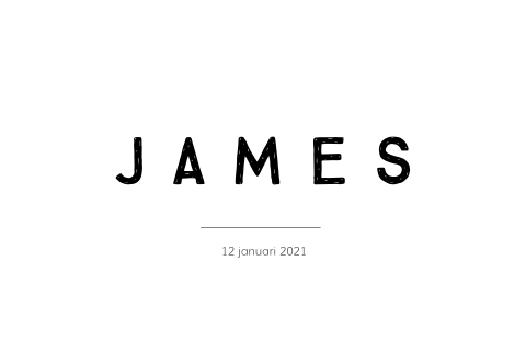 Minimalistische poster met stoere letters