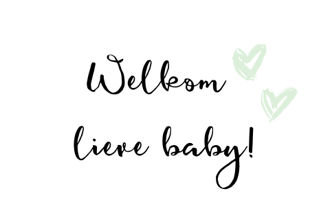 Felicitatie kaartje bij geboorte