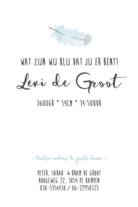 Kaart binnenkant
