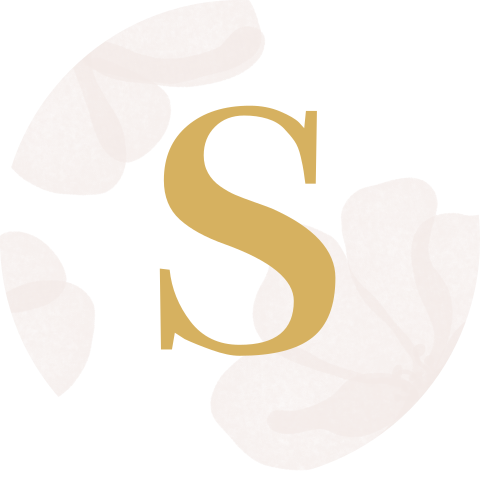 Sluitstickers rond met roze bloemen en initiaal naam goudkleurig