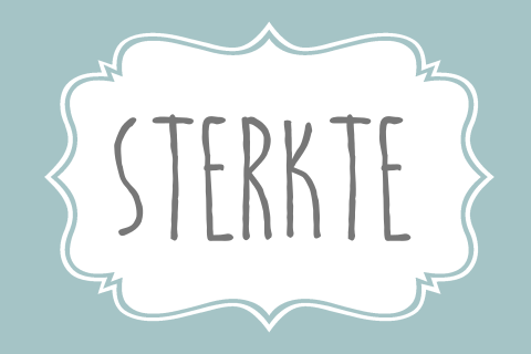 Wenskaart sterkte