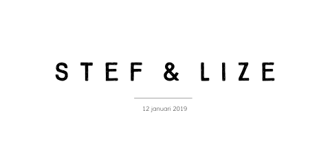 Minimalistische trouwkaart