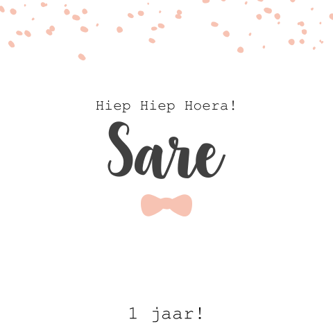 Lieve verjaardags uitnodiging met confetti