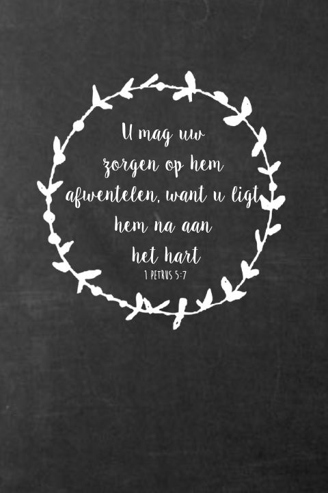 Wenskaart met christelijke tekst