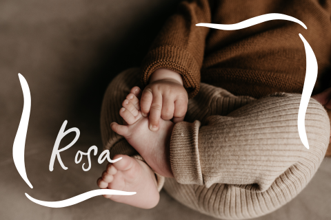 Geboortekaartje jongen meisje met newbornfoto en stans rand