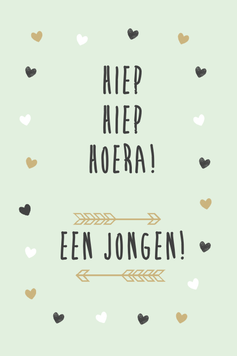 Lief felicitatiekaartje voor een baby