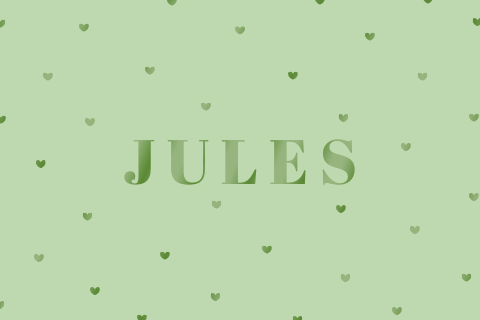Geboortekaartje jongen licht groene hartjes UV spotlak