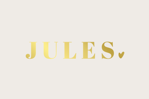 Geboortekaartje jongen meisje minimalistisch goudfolie en beige