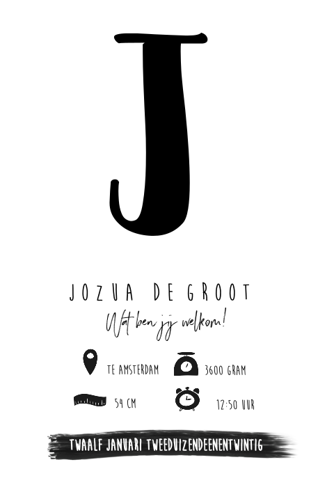 Poster kinderkamer met verschillende lettertypes