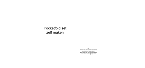 pocketfold set trouwkaart met stapeltje kaarten zelf maken