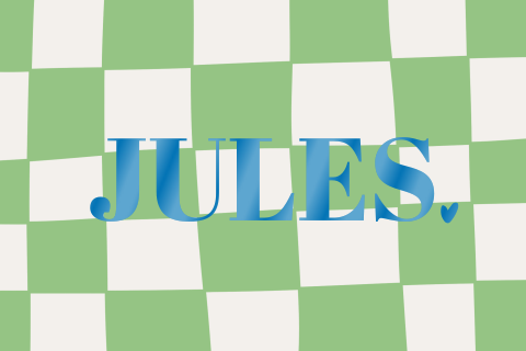 Geboorte kaartje jongen colorblocking ruitjes groen blauw spotlak blokjes