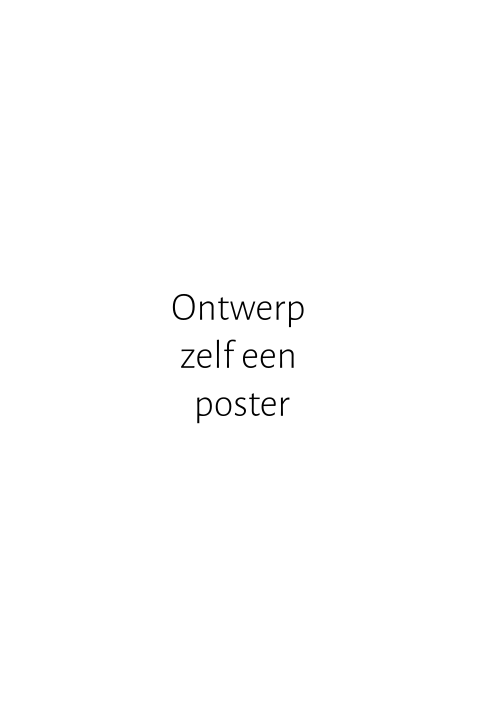 Een blanco poster zelf te ontwerpen op maat