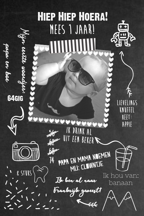 Stoere verjaardagsuitnodiging