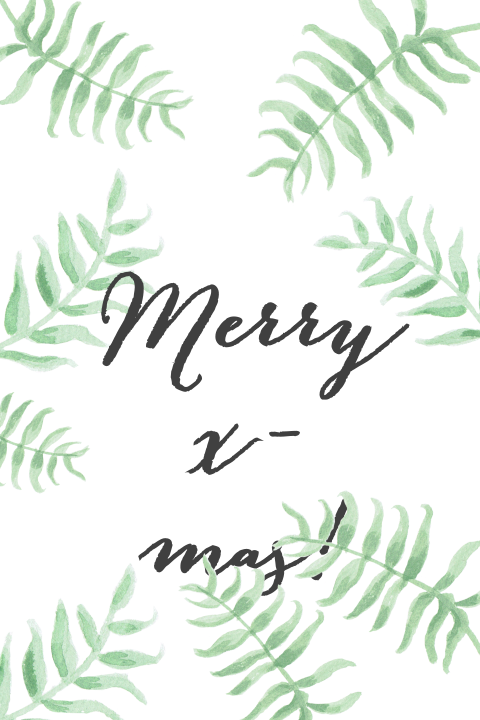 Bohemian kerstkaart