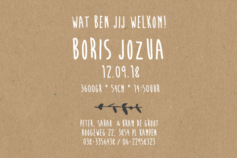 Kaart binnenkant