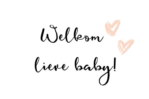Wenskaart bij geboorte meisje