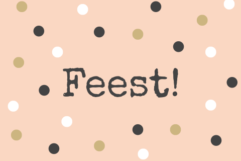 Feestelijk felicitatie kaartje
