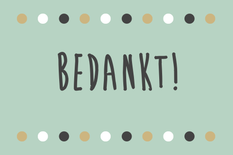 Bedankkaartje