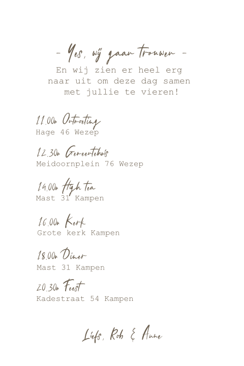 Kaart binnenkant