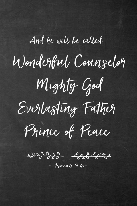 Kerstkaart christelijk Isaiah 9