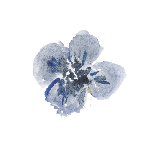 Sluitstickers met paars blauw viooltje trouwkaart of geboortekaartje