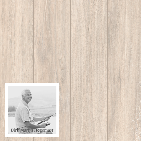 Mooie stijlvolle houten dankbetuiging met eigen foto 