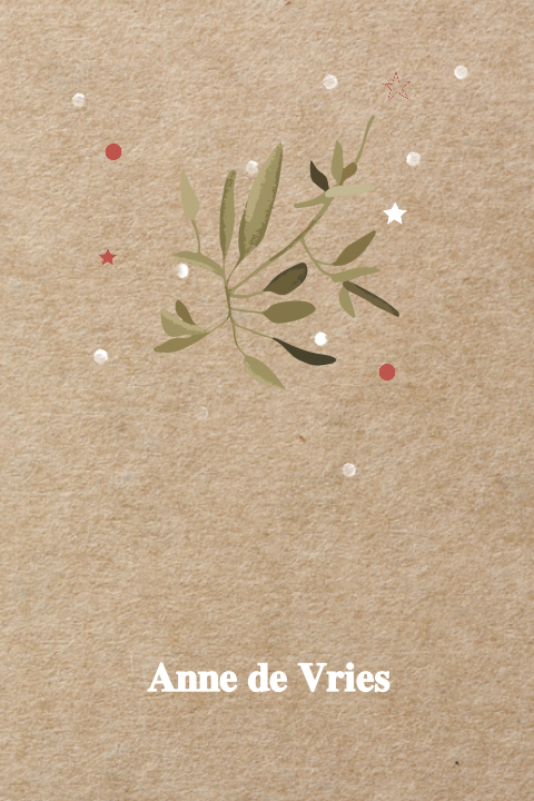 Moderne kraft herinneringskaart met vallend blad