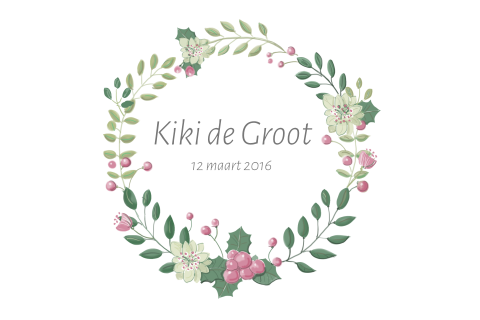 Mooi bidprentje overleden met krans