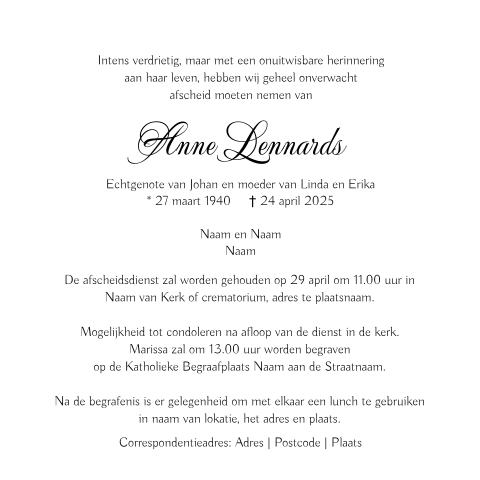Kaart binnenkant