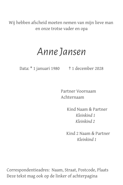 Kaart binnenkant