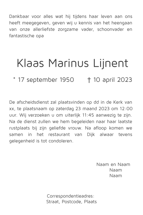 Kaart binnenkant