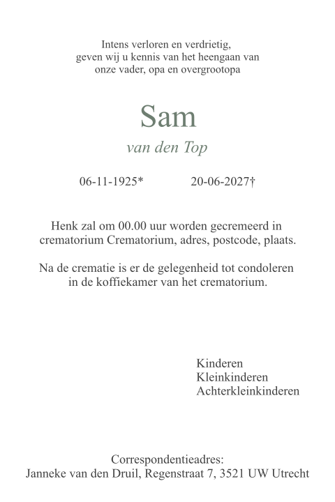 Kaart binnenkant