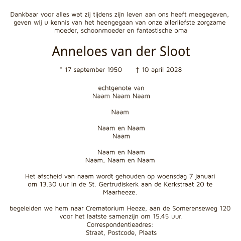 Kaart binnenkant