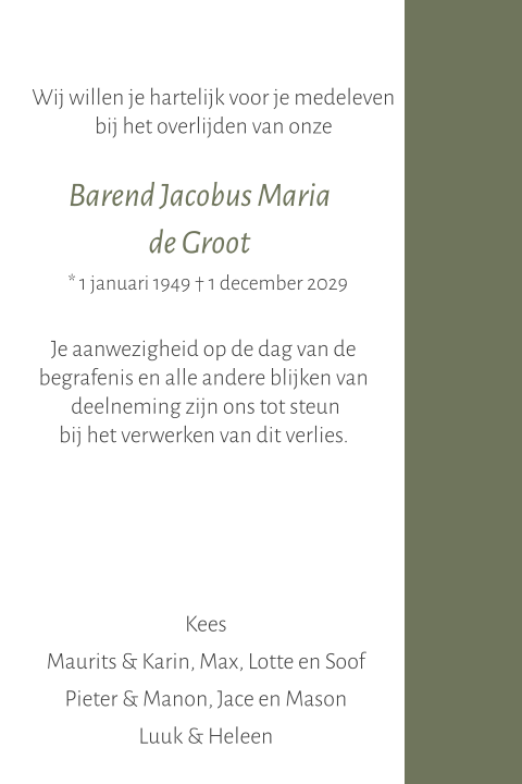 Kaart binnenkant
