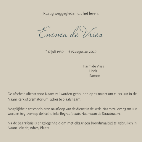 Kaart binnenkant