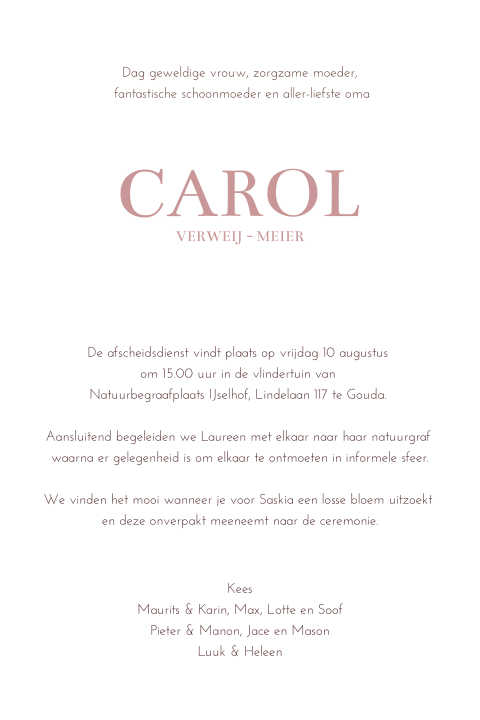 Kaart binnenkant